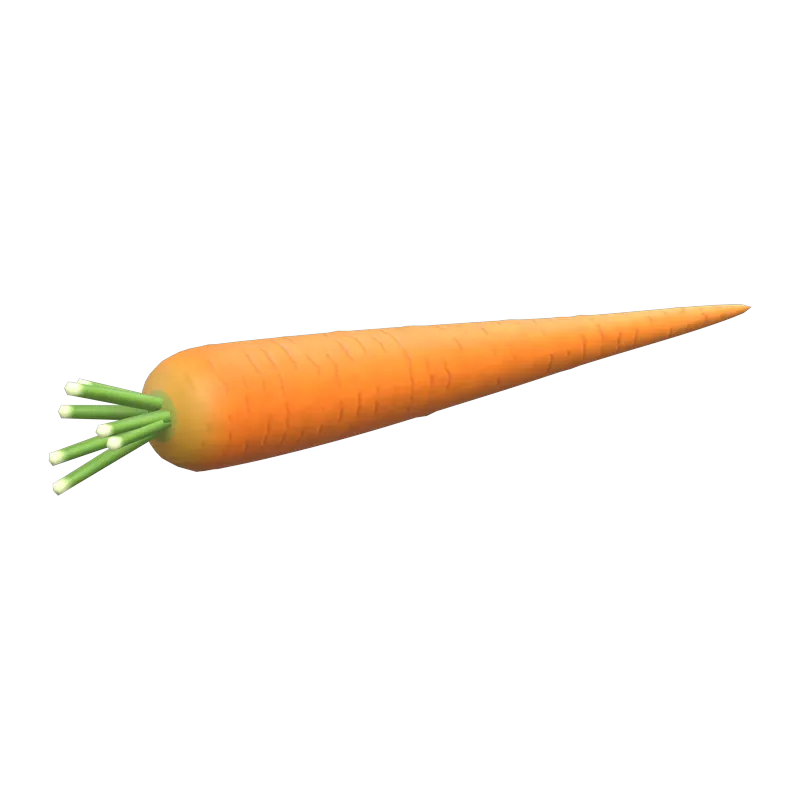A harvested carrot